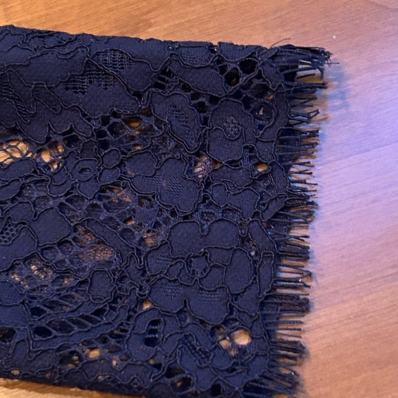 J. Crew, NWT, Lace Blouse with built-in Chemise. Navy, Size 6 - Picture 8 of 11